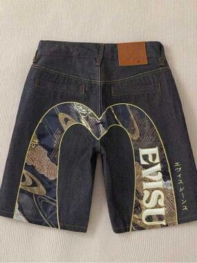 Evisu Men's Denim Shorts